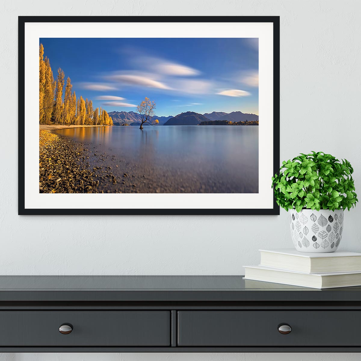 Autumn In Lake Wanaka Framed Print - Canvas Art Rocks - 1