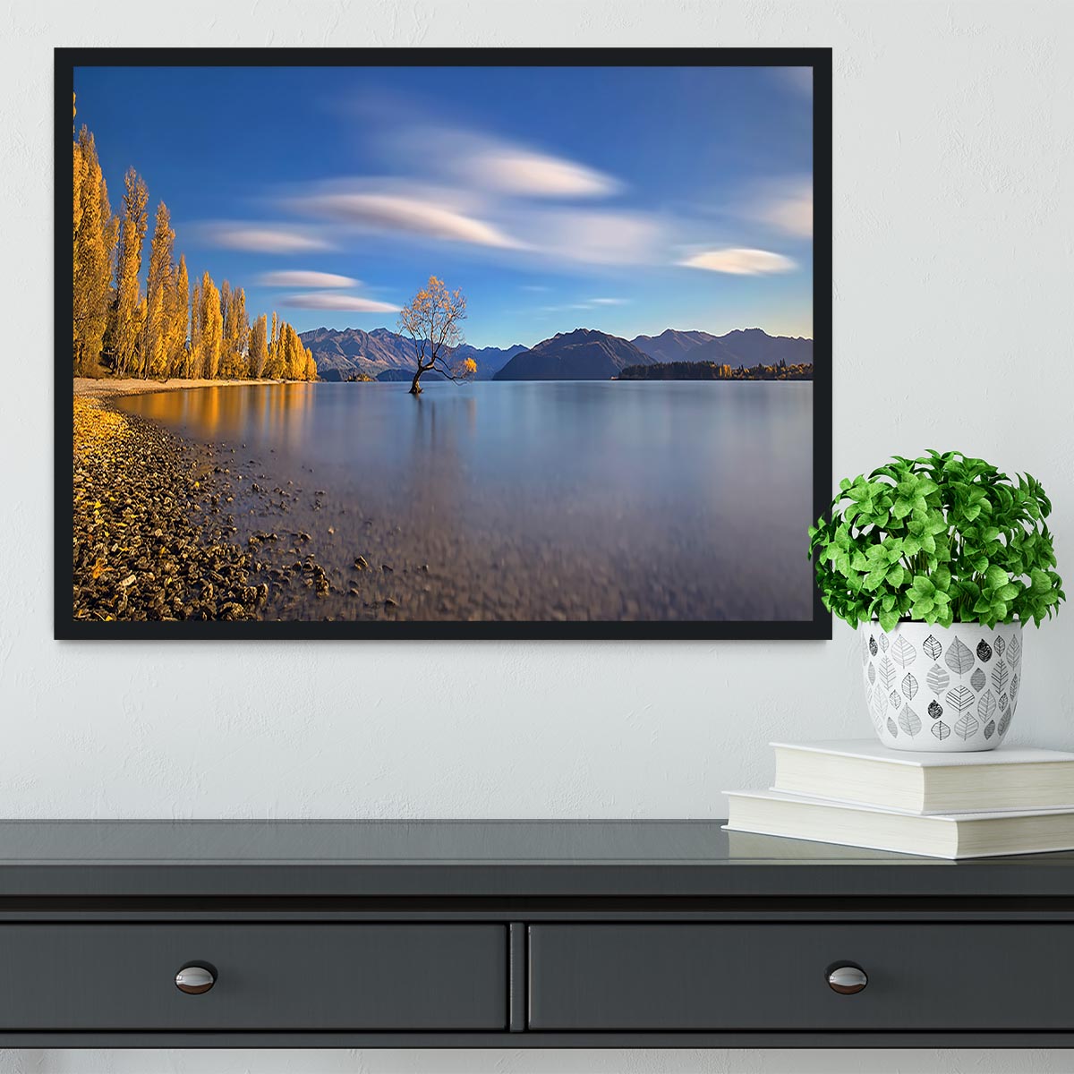 Autumn In Lake Wanaka Framed Print - Canvas Art Rocks - 2