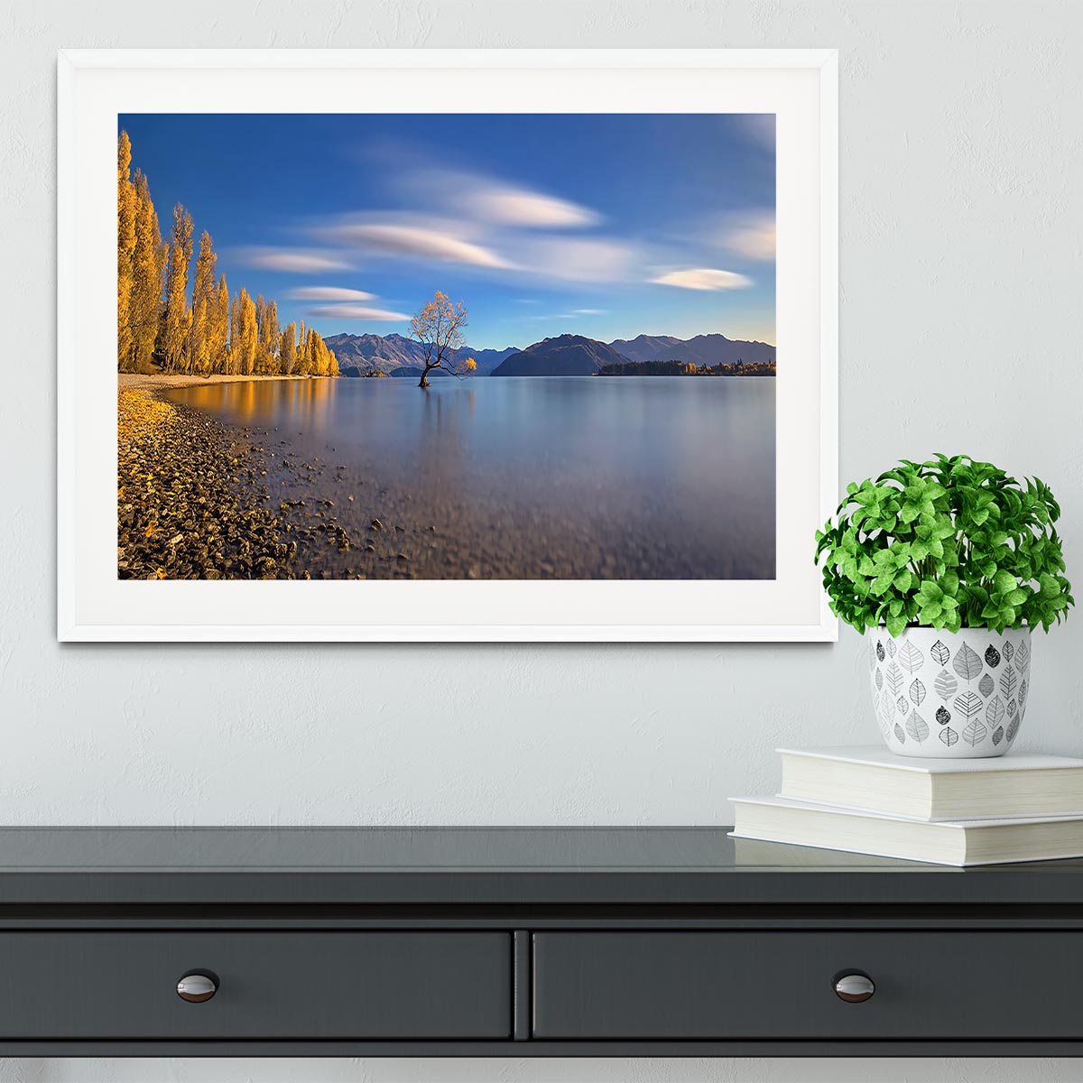 Autumn In Lake Wanaka Framed Print - Canvas Art Rocks - 5