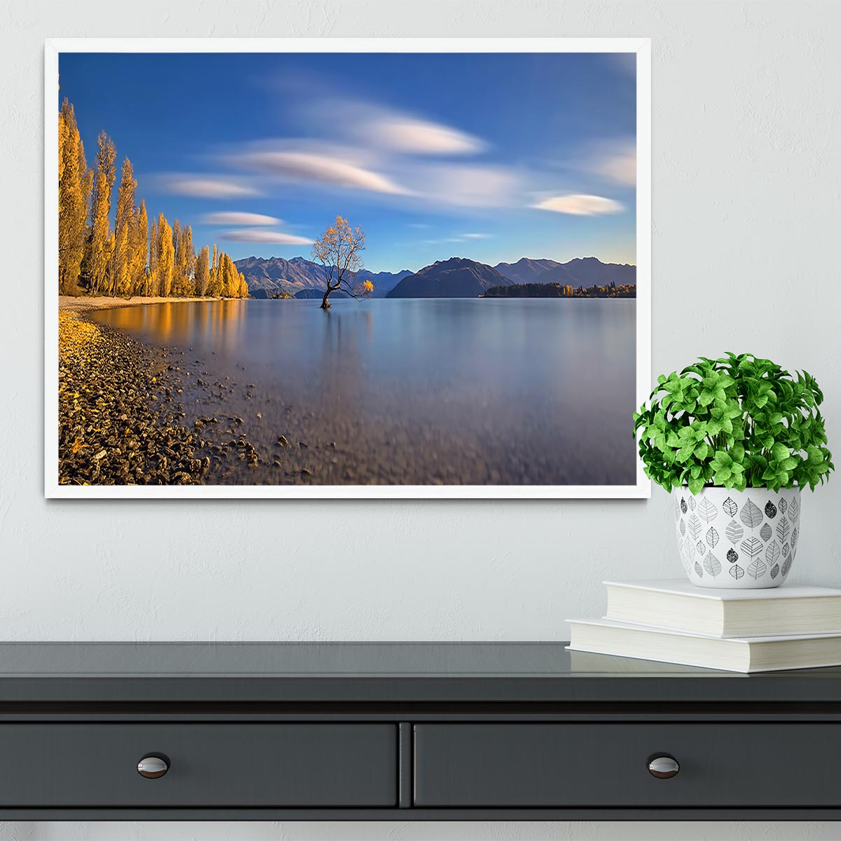 Autumn In Lake Wanaka Framed Print - Canvas Art Rocks -6