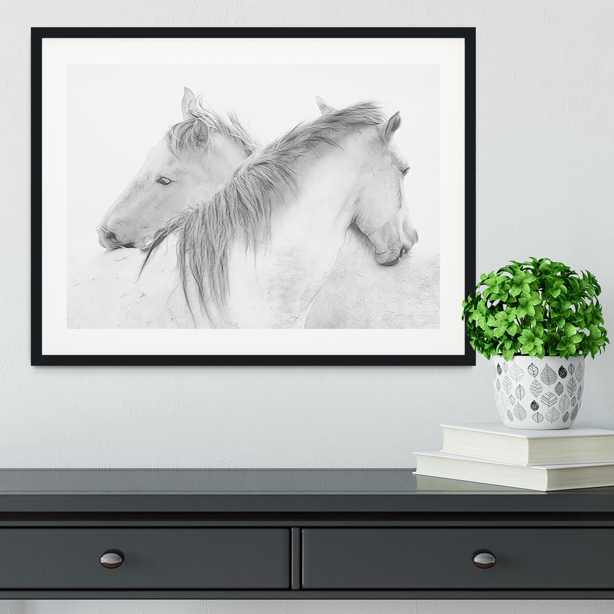 Horses Framed Print - Canvas Art Rocks - 1