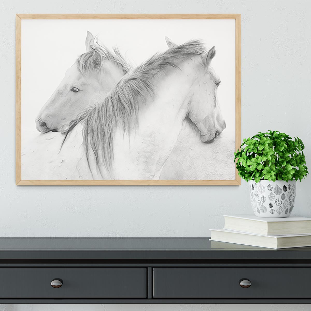 Horses Framed Print - Canvas Art Rocks - 4