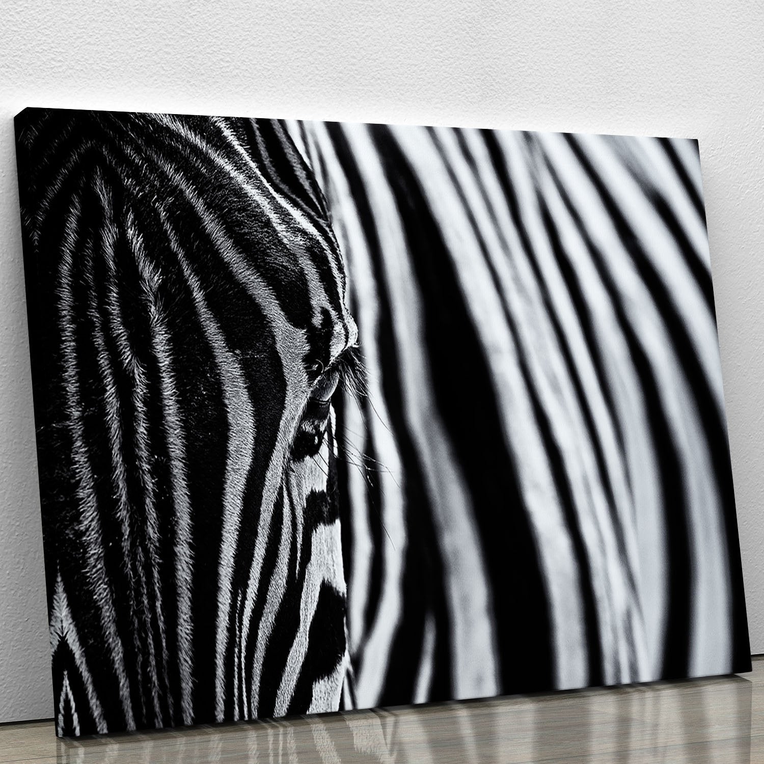 Zebra Close Up Canvas Print or Poster - Canvas Art Rocks - 1