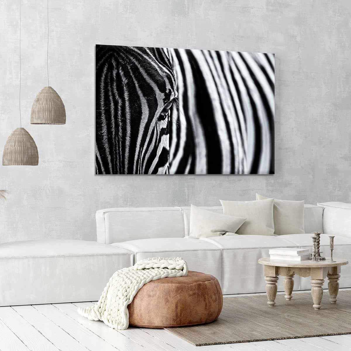 Zebra Close Up Canvas Print or Poster - Canvas Art Rocks - 6