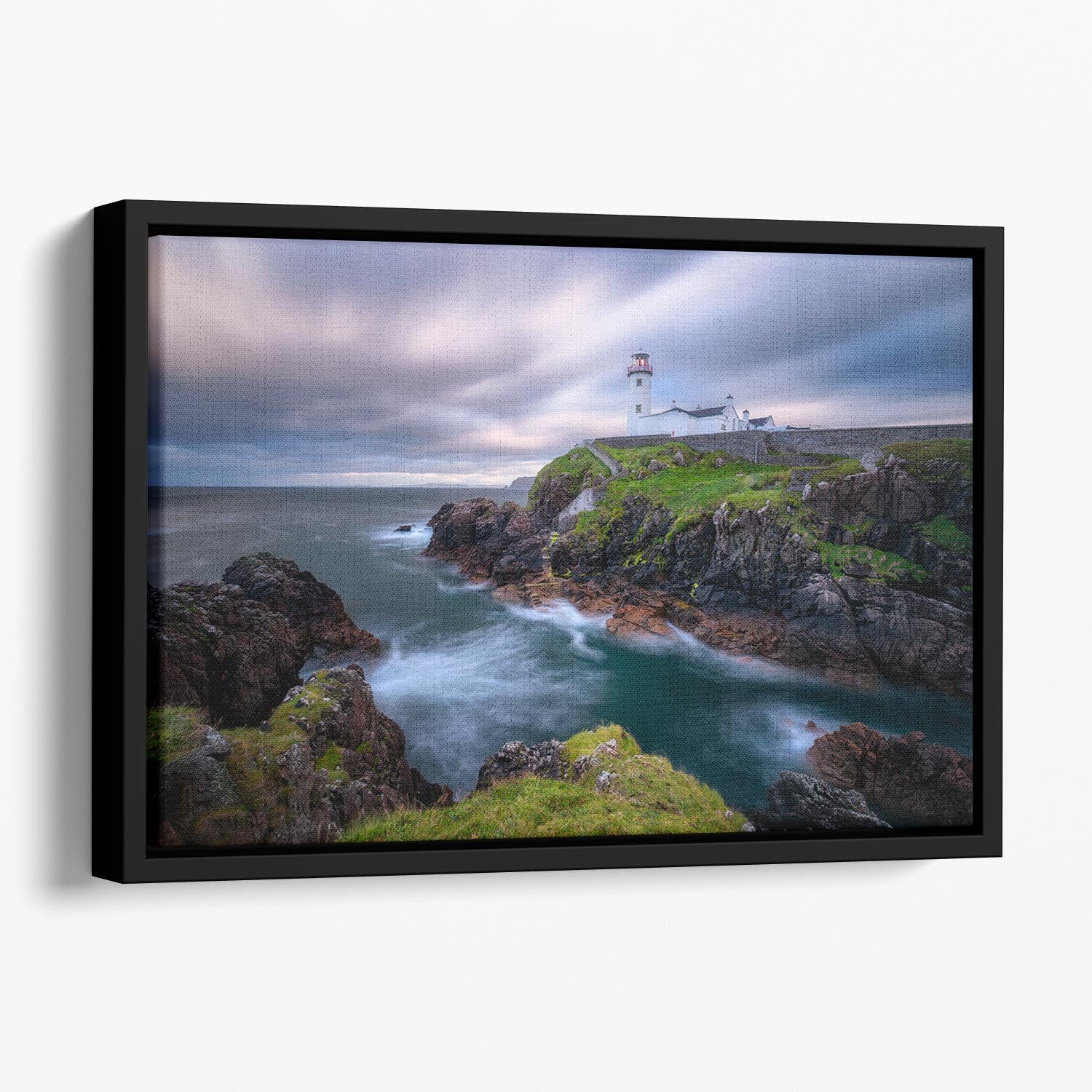 Fanad Head Lighthouse Floating Framed Canvas - Canvas Art Rocks - 1