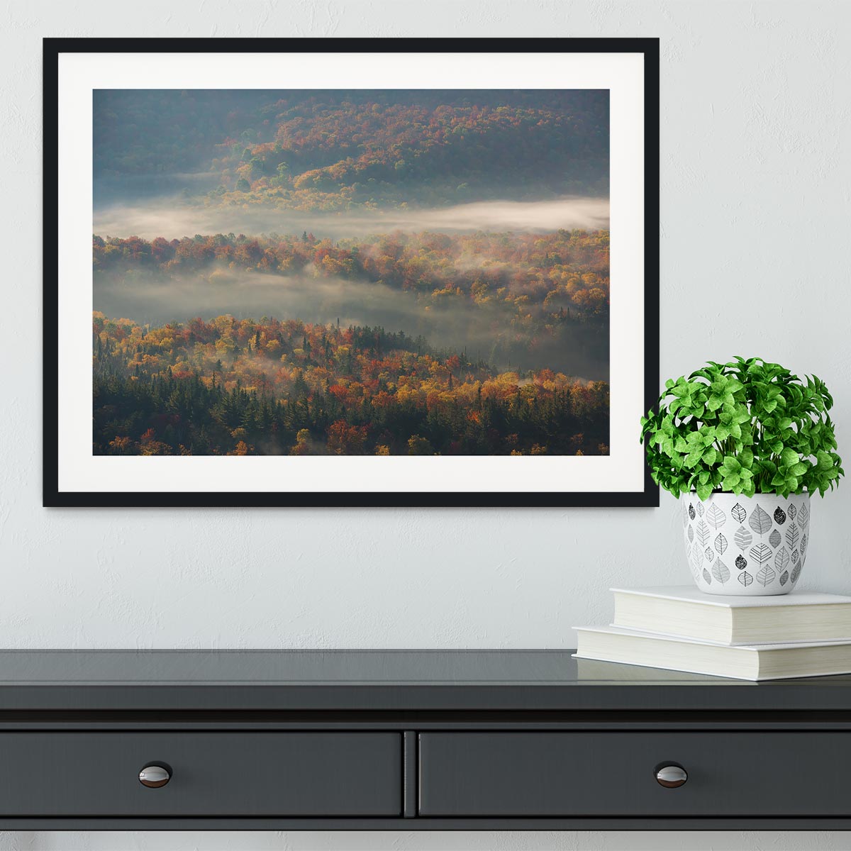 Misty Morning Framed Print - Canvas Art Rocks - 1