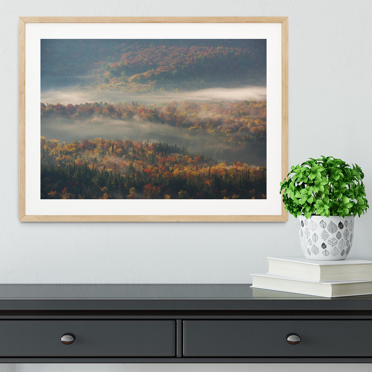 Misty Morning Framed Print - Canvas Art Rocks - 3