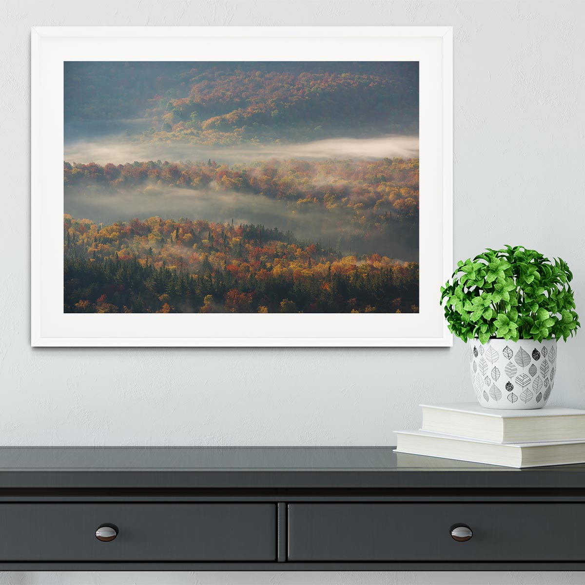 Misty Morning Framed Print - Canvas Art Rocks - 5