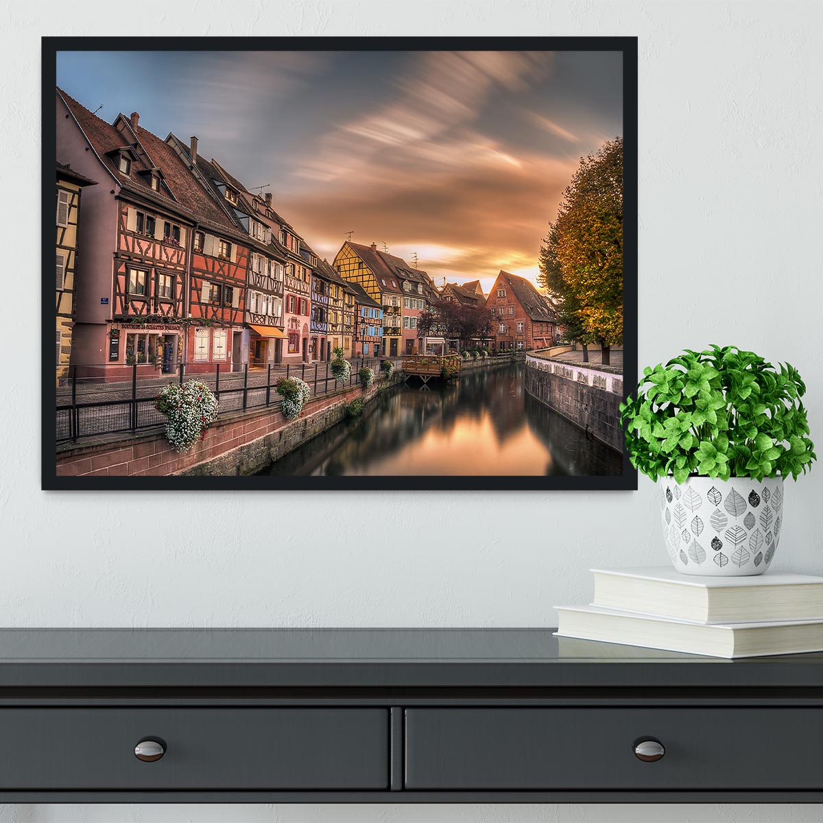 Fall In Colmar Framed Print - Canvas Art Rocks - 2