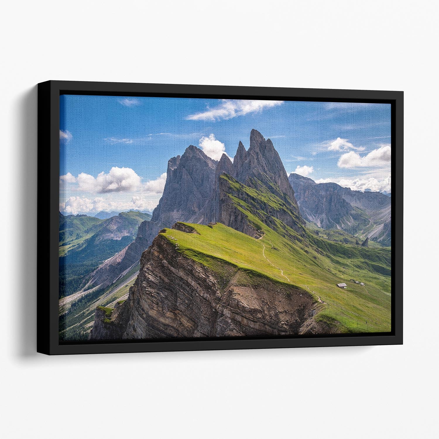 On The Edge Floating Framed Canvas - Canvas Art Rocks - 1