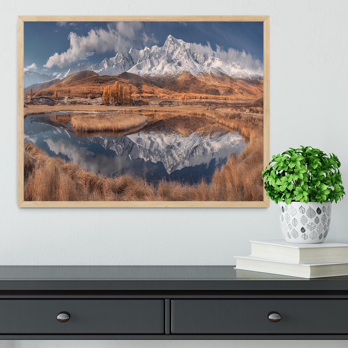 Mirror For Mountains 3 Framed Print - Canvas Art Rocks - 4