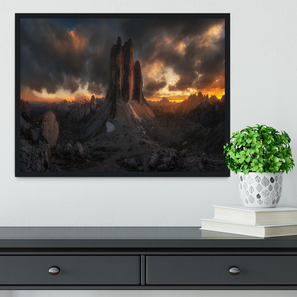 Dolomitas Mountains Framed Print - Canvas Art Rocks - 2