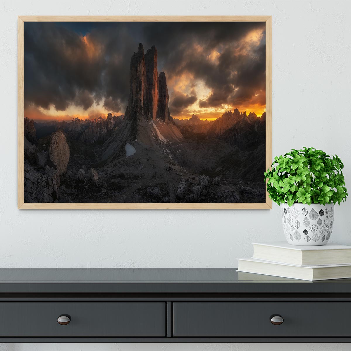 Dolomitas Mountains Framed Print - Canvas Art Rocks - 4