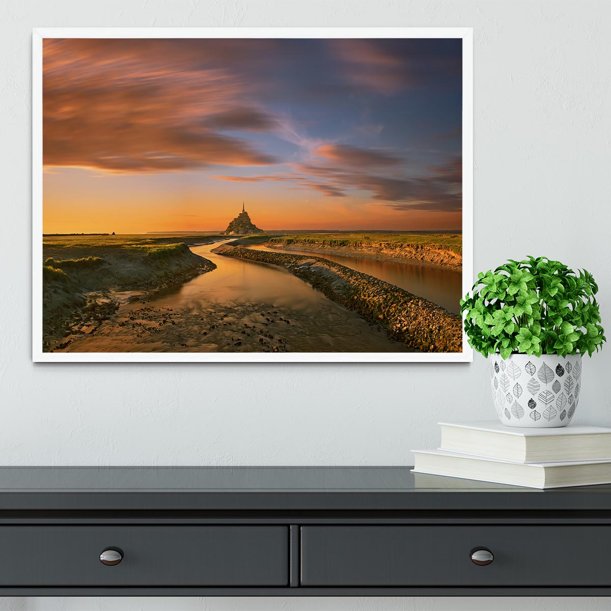 Saint-Michel Framed Print - Canvas Art Rocks -6