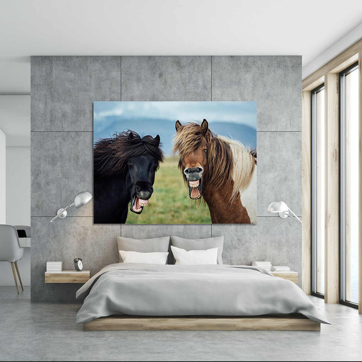 Smiling Horses Canvas Print or Poster - Canvas Art Rocks - 5