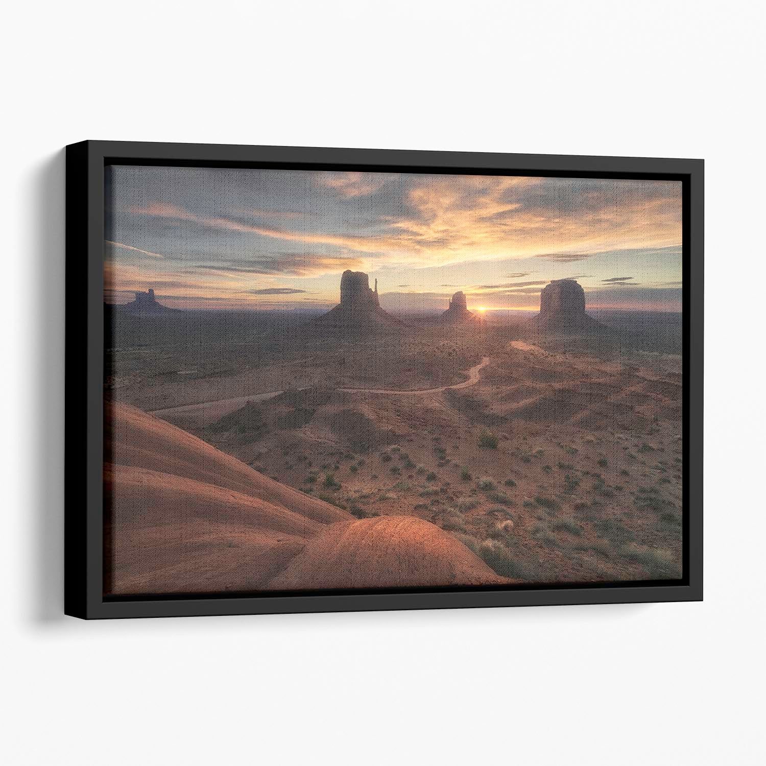 The Landscape Of My Dreams Floating Framed Canvas - Canvas Art Rocks - 1