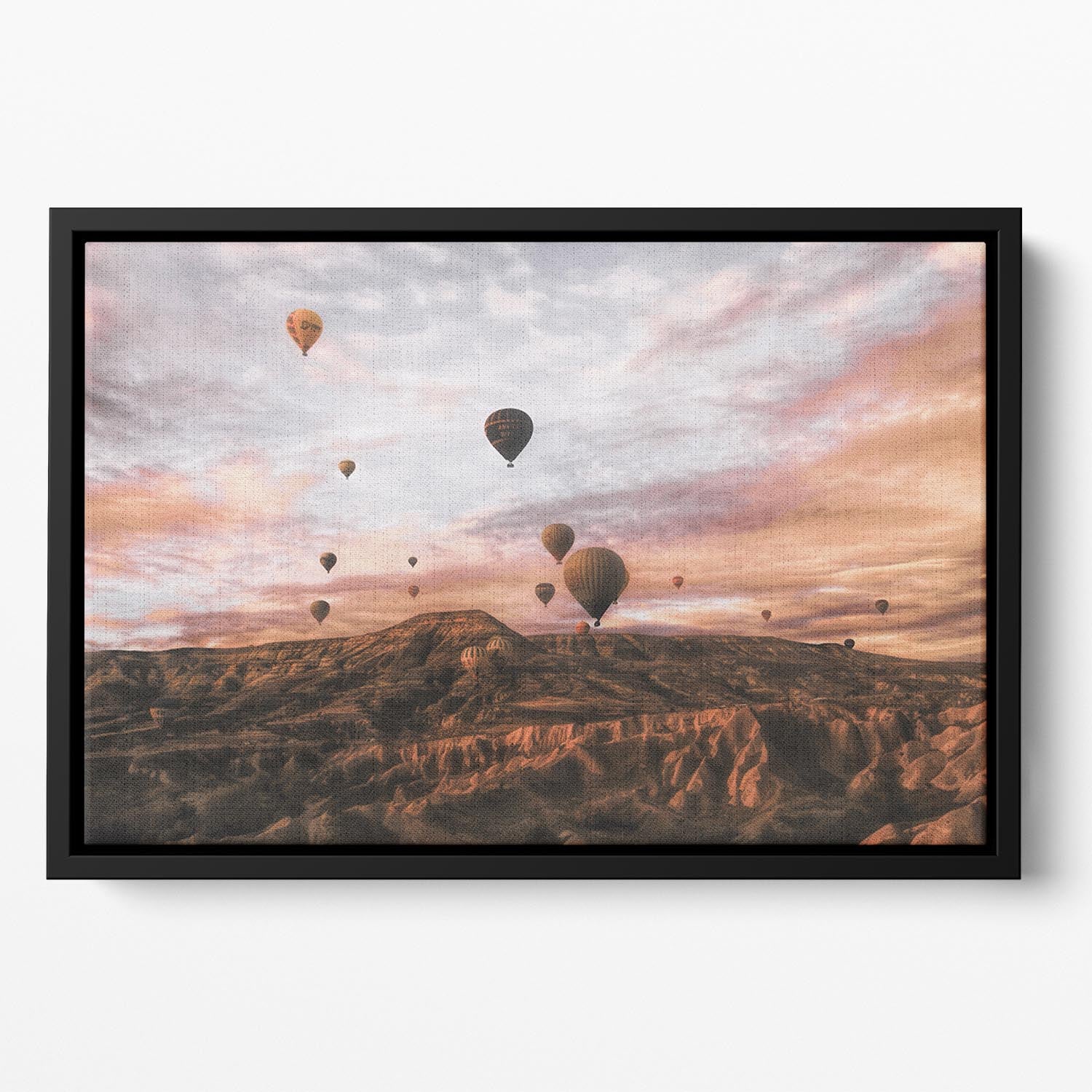 Cappodocia Hot Air Balloon Floating Framed Canvas - Canvas Art Rocks - 2