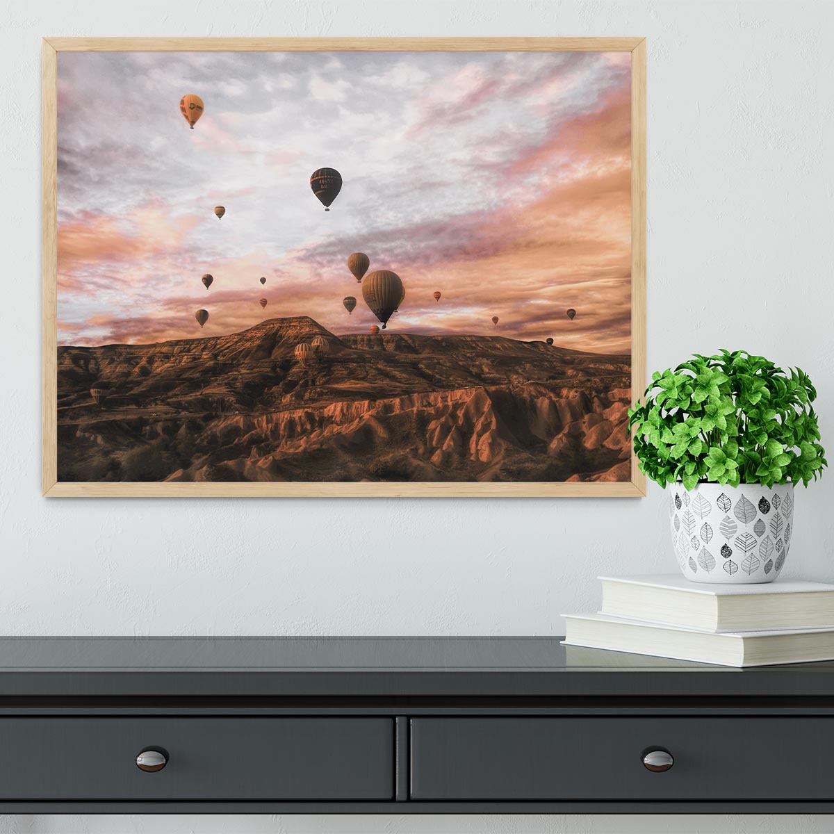 Cappodocia Hot Air Balloon Framed Print - Canvas Art Rocks - 4