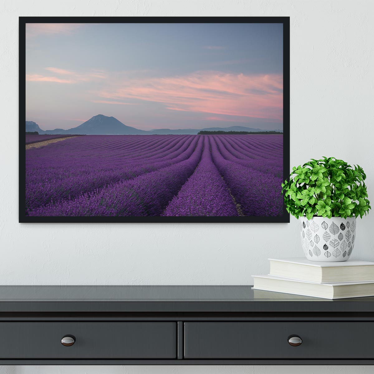 Lavender Field Framed Print - Canvas Art Rocks - 2