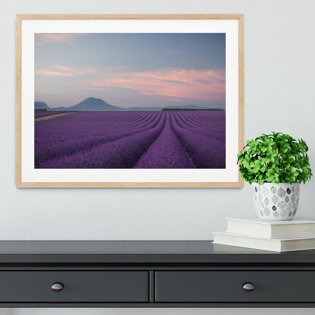 Lavender Field Framed Print - Canvas Art Rocks - 3