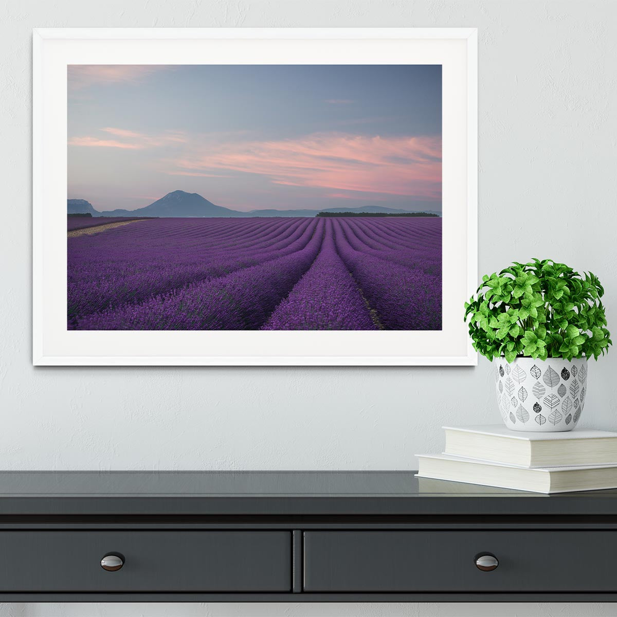 Lavender Field Framed Print - Canvas Art Rocks - 5