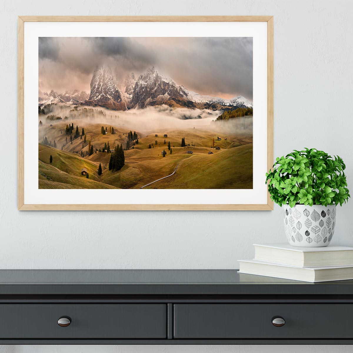 Dolomites Myths Framed Print - Canvas Art Rocks - 3