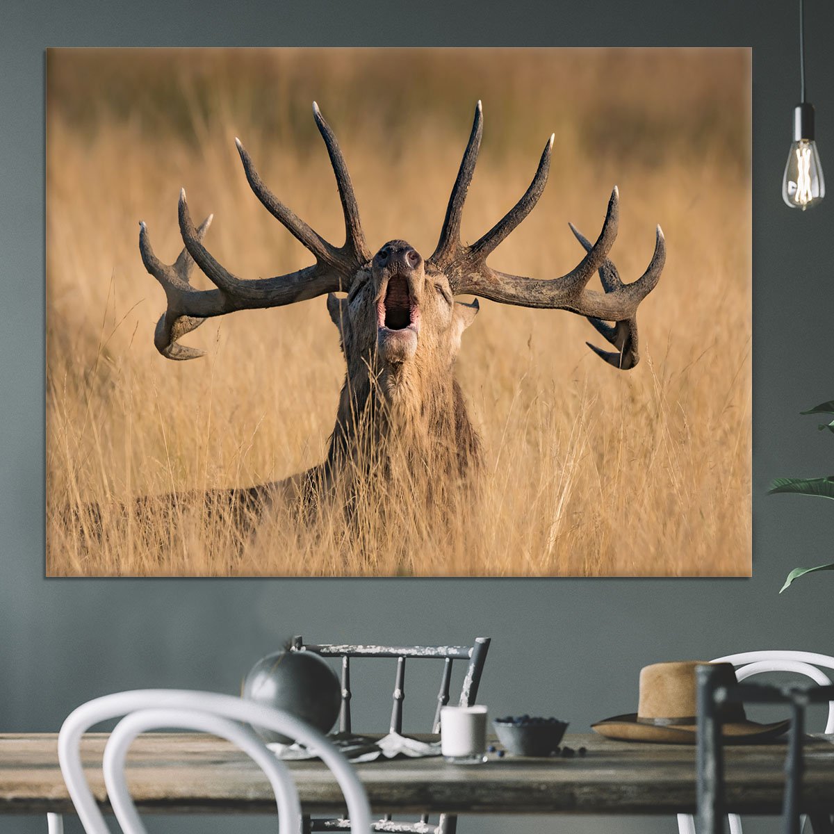 Antler Ready to Rut Canvas Print or Poster - Canvas Art Rocks - 3