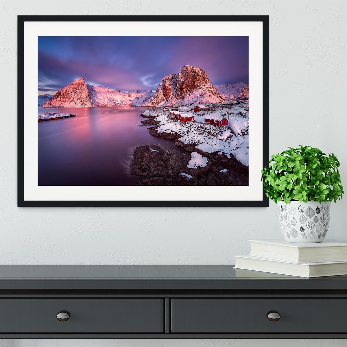 The Snowy Lofoten Framed Print - Canvas Art Rocks - 1