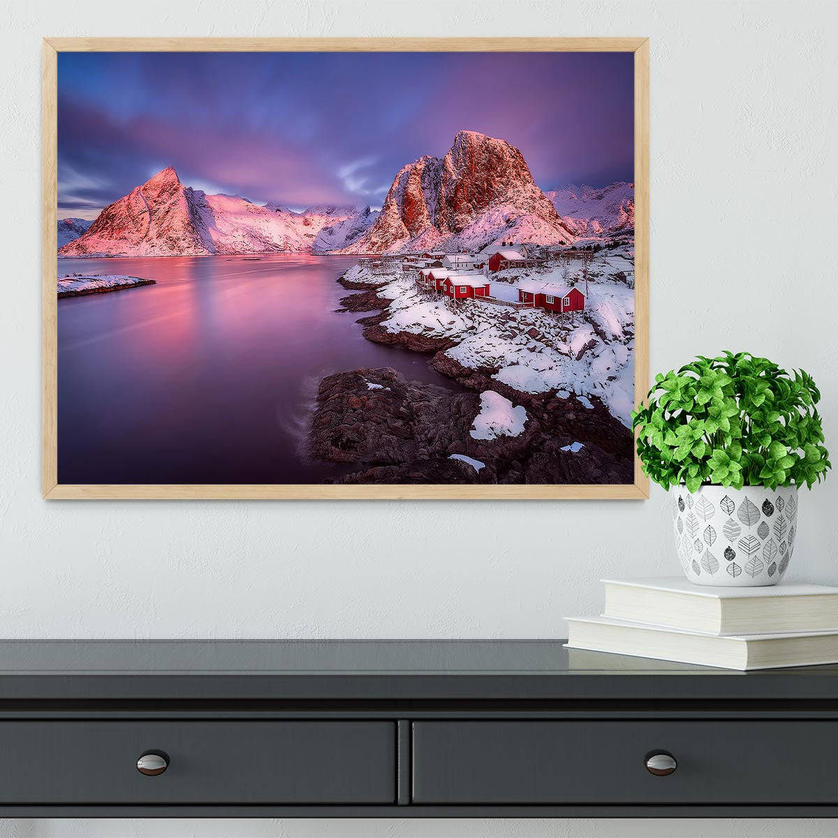 The Snowy Lofoten Framed Print - Canvas Art Rocks - 4