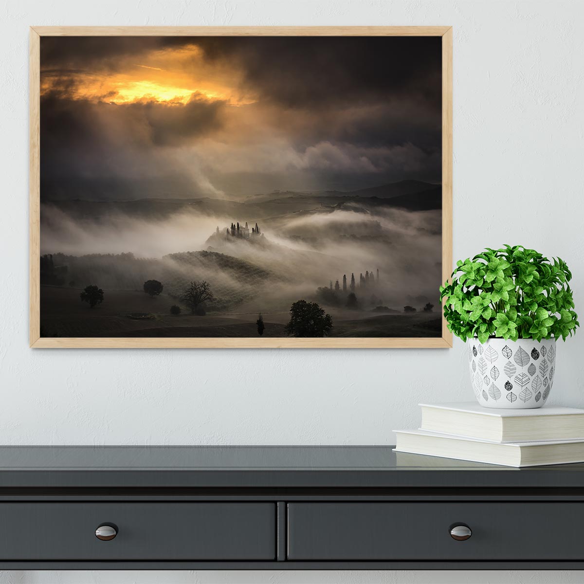 Waves Of Fog Framed Print - Canvas Art Rocks - 4