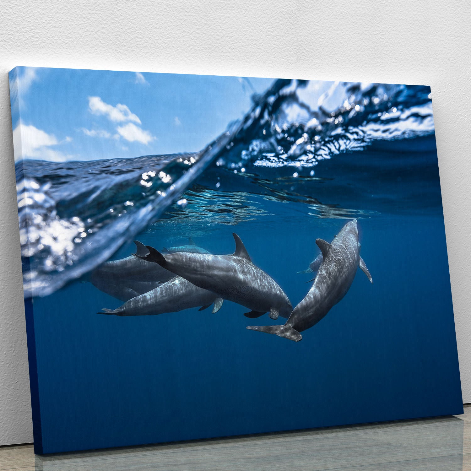 Dolphins Canvas Print or Poster - Canvas Art Rocks - 1