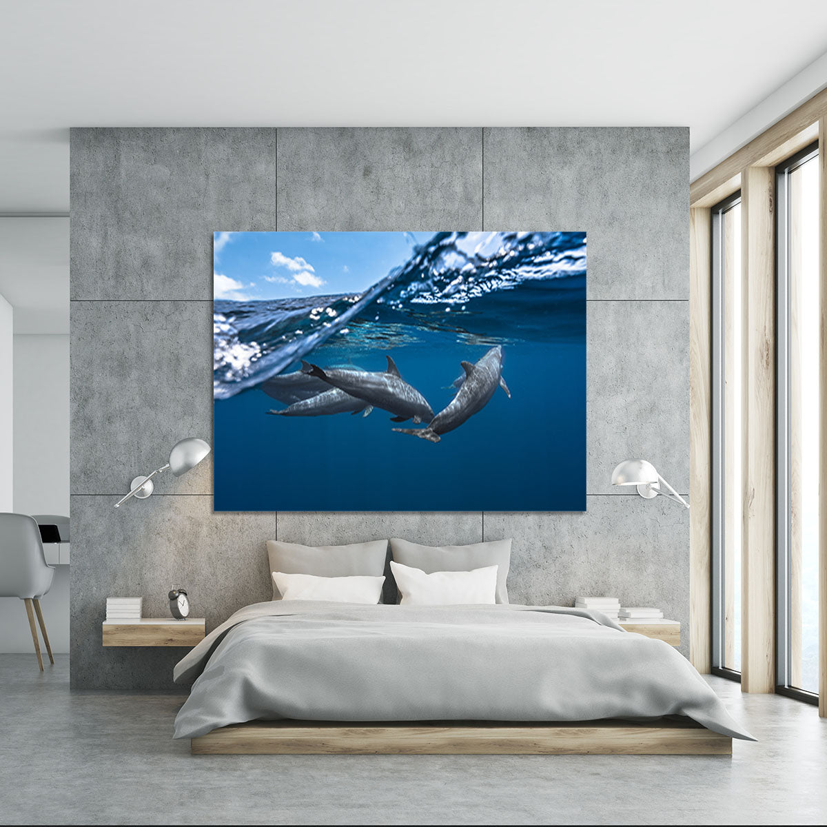 Dolphins Canvas Print or Poster - Canvas Art Rocks - 5