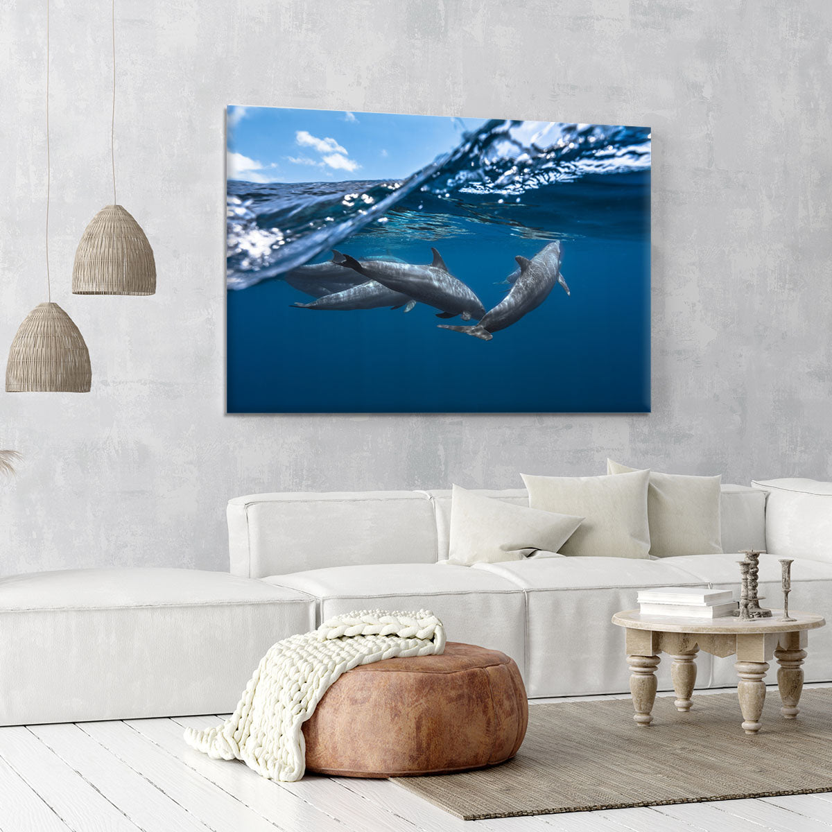 Dolphins Canvas Print or Poster - Canvas Art Rocks - 6