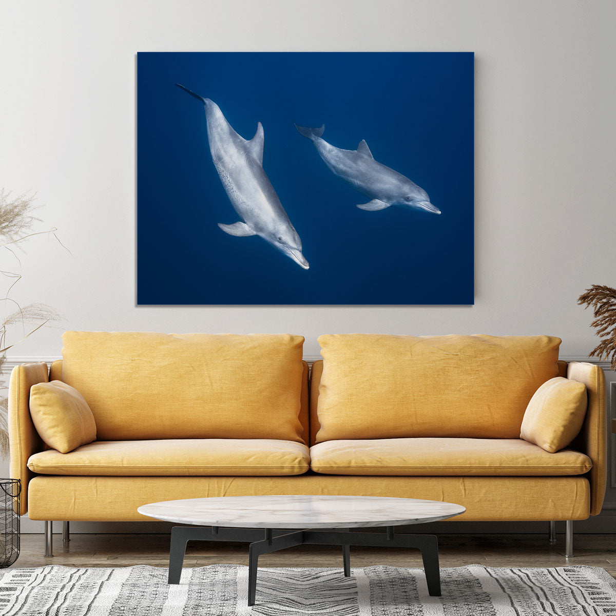 Bottlenose Dolphins Canvas Print or Poster - Canvas Art Rocks - 4