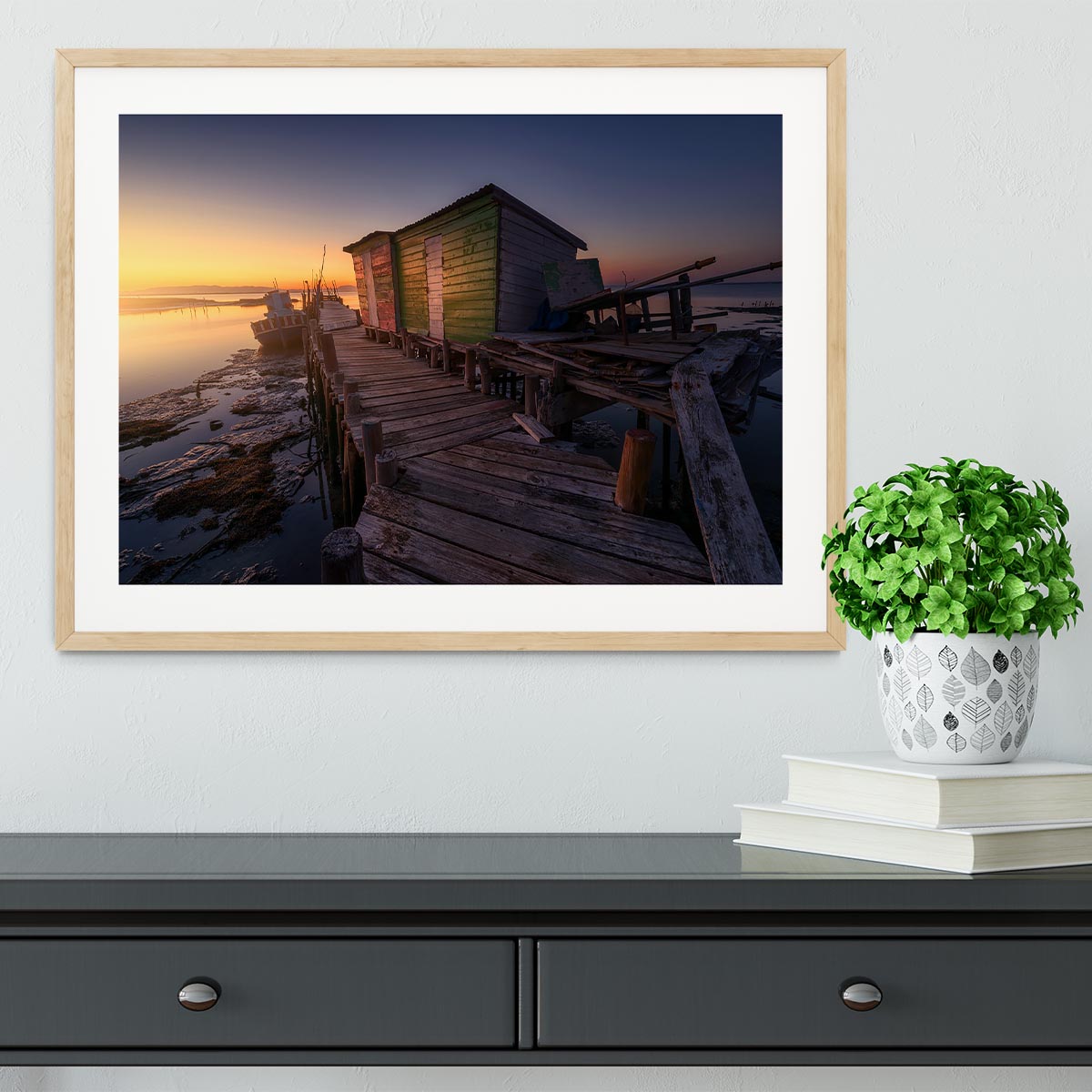 Carrasqueira FishermanaasHouses Framed Print - Canvas Art Rocks - 3