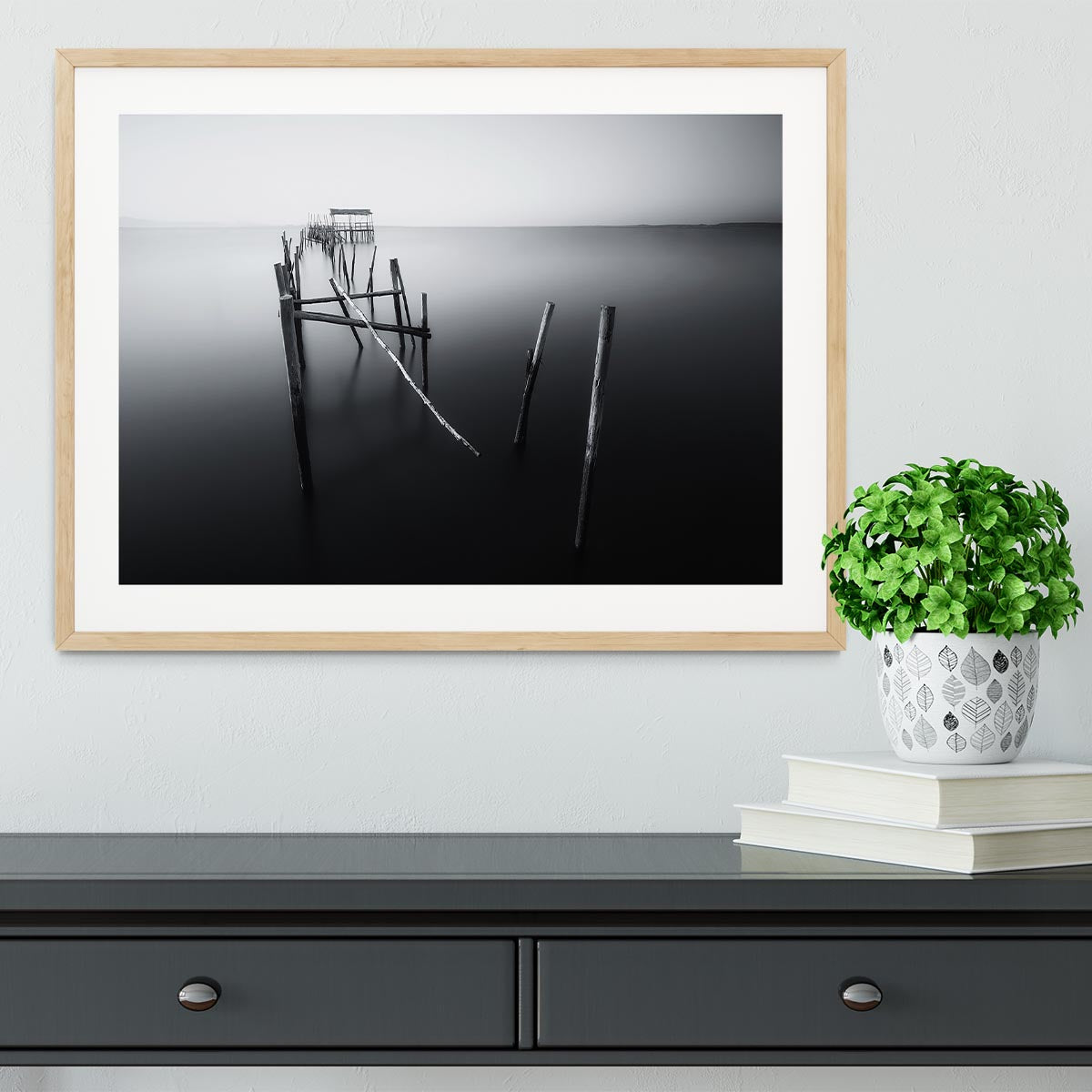 Carrasqueira In Black And White Framed Print - Canvas Art Rocks - 3