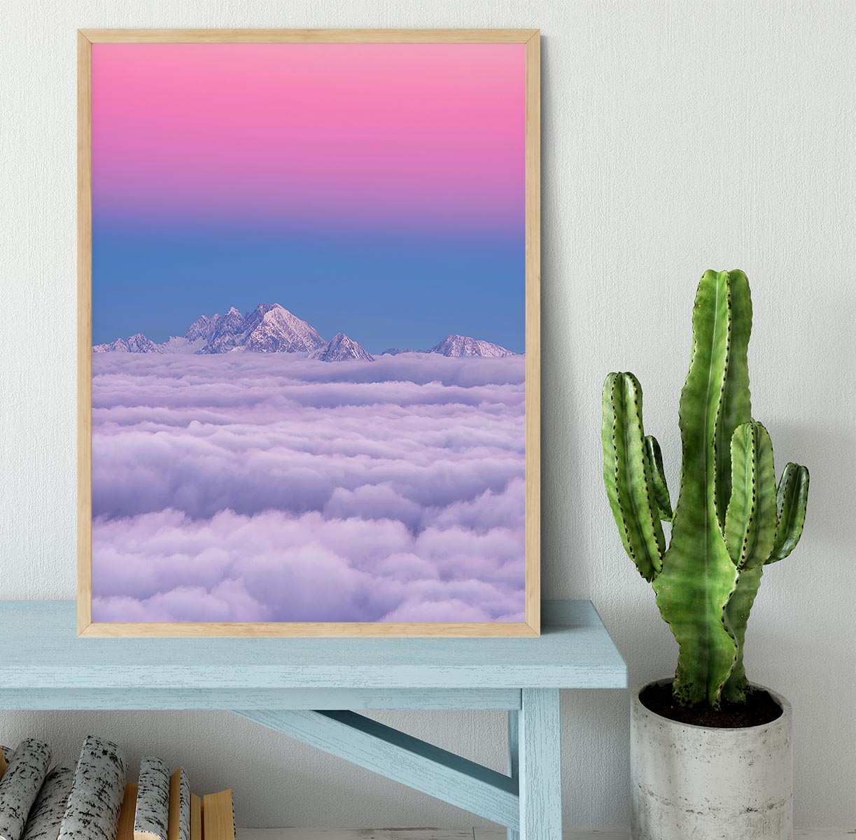 Pink In The Sky Framed Print - Canvas Art Rocks - 4