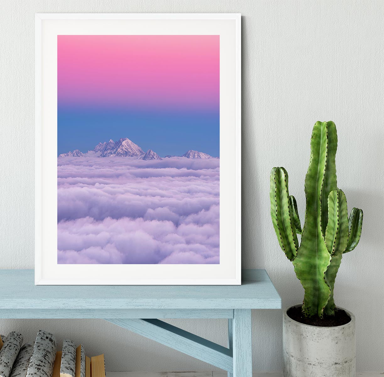 Pink In The Sky Framed Print - Canvas Art Rocks - 5