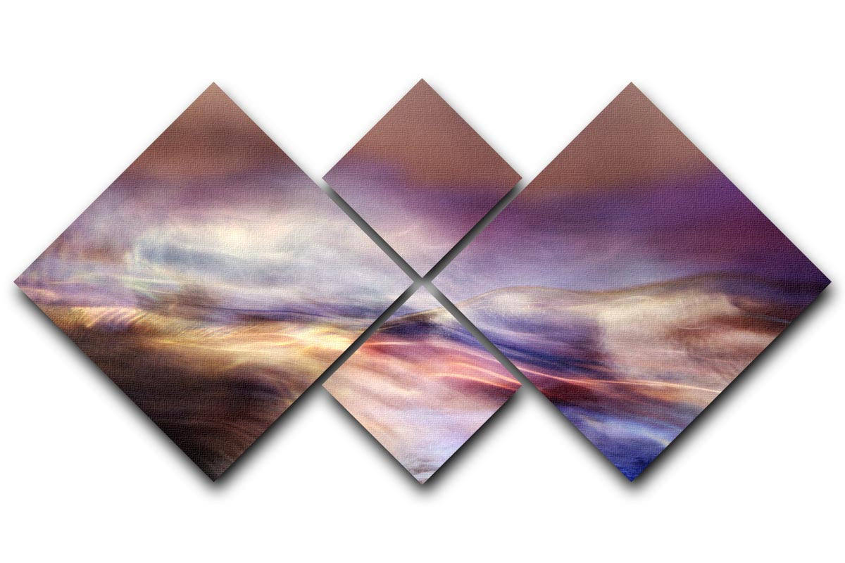 Wild River 4 Square Multi Panel Canvas - Canvas Art Rocks - 1