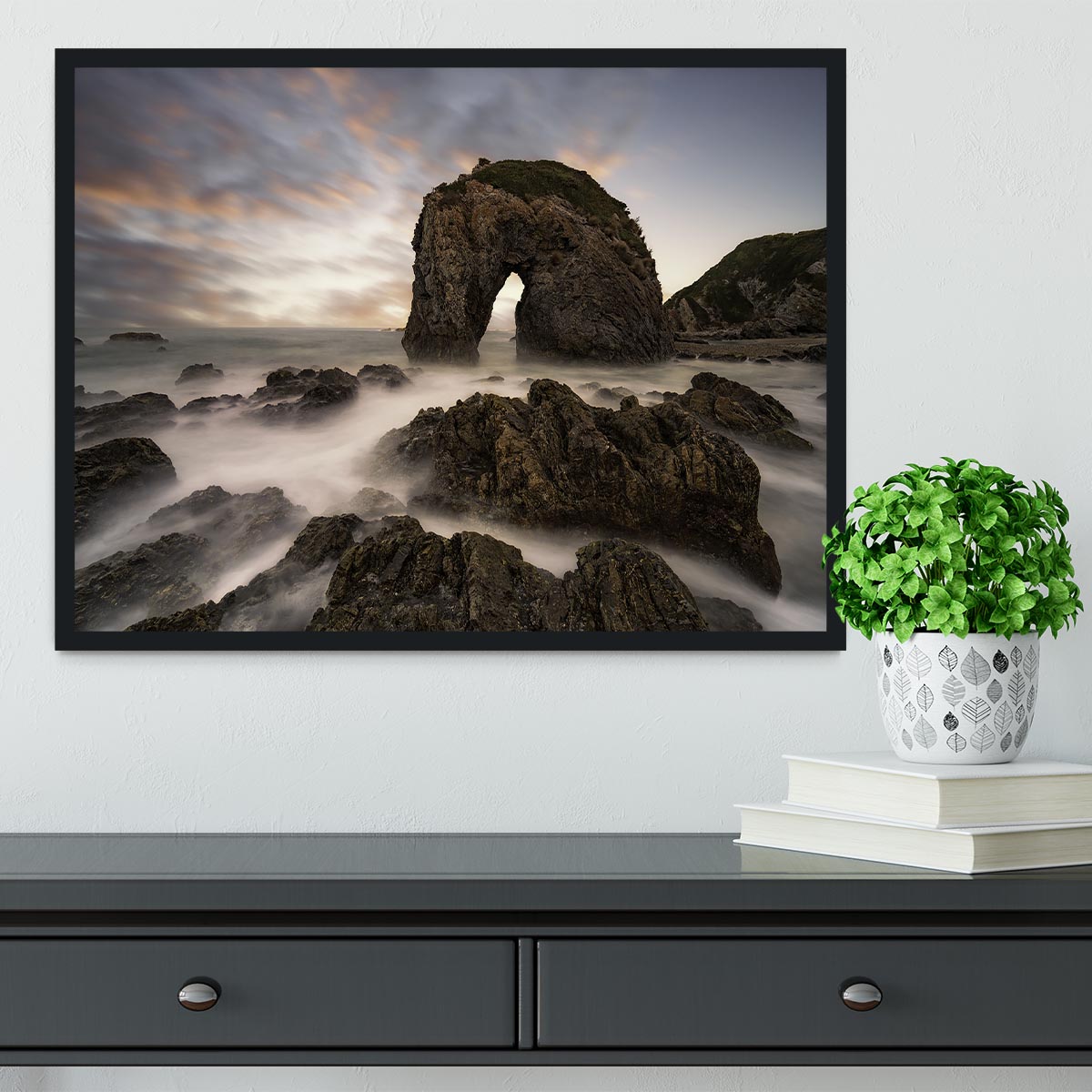 Horse Head Rock Framed Print - Canvas Art Rocks - 2