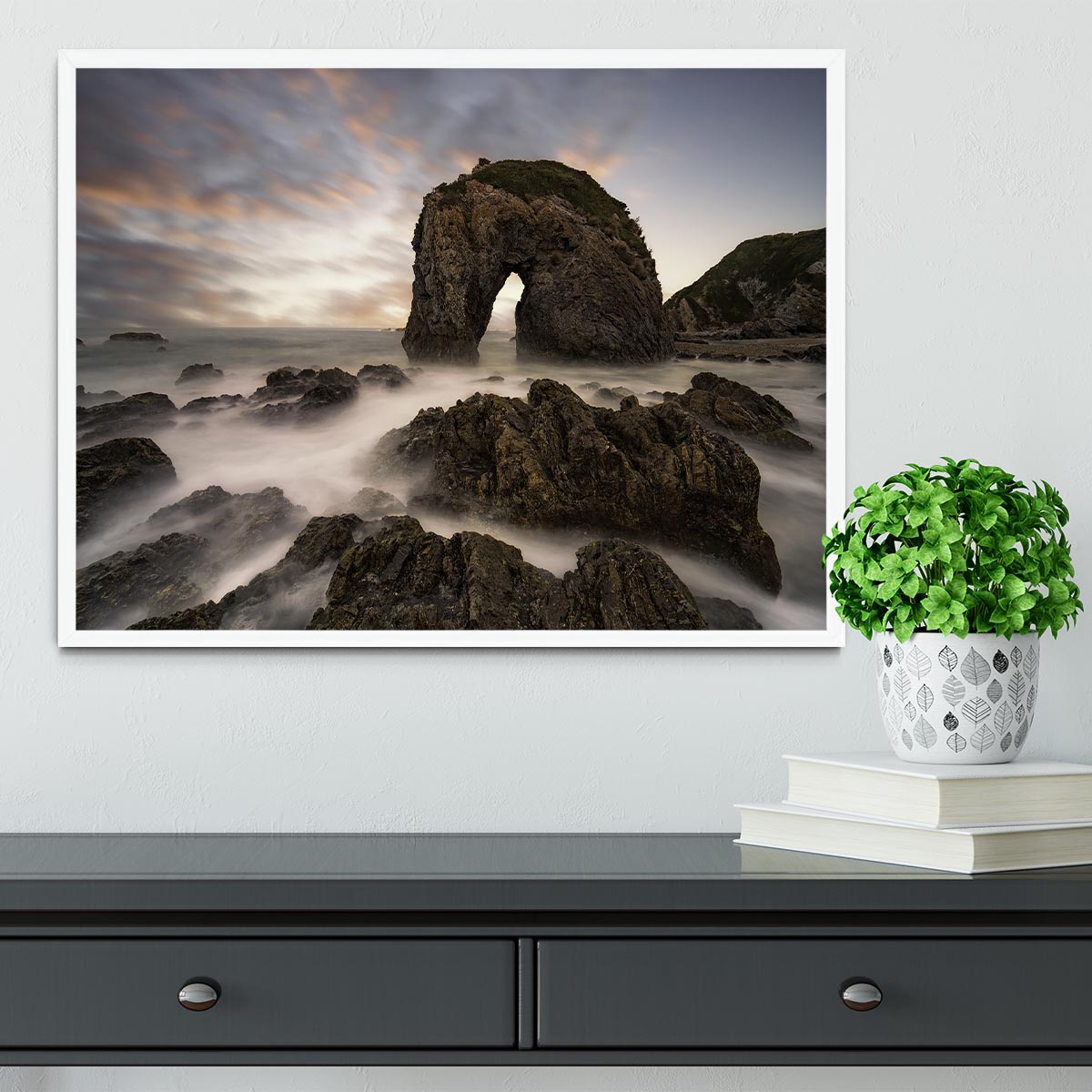 Horse Head Rock Framed Print - Canvas Art Rocks -6