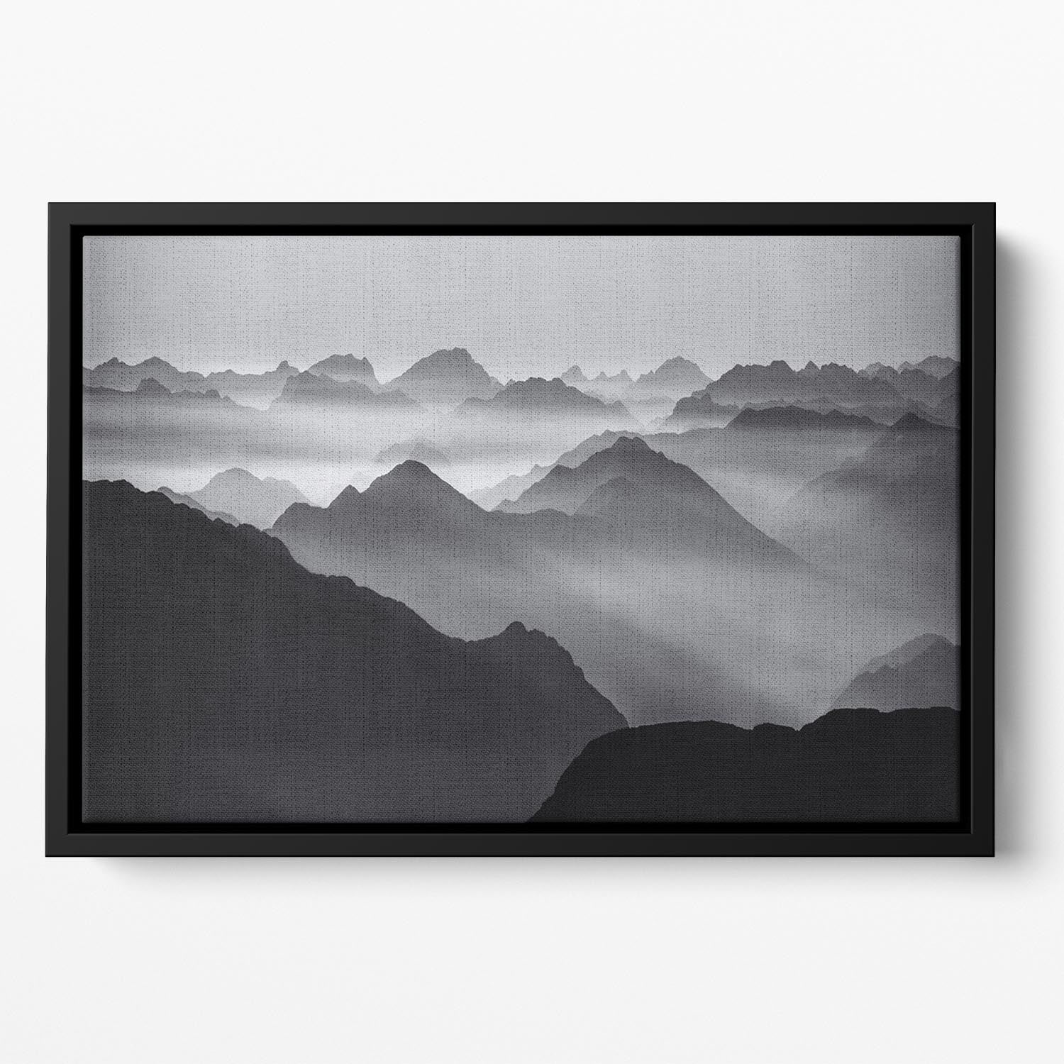 Mountain Layers Floating Framed Canvas - Canvas Art Rocks - 2