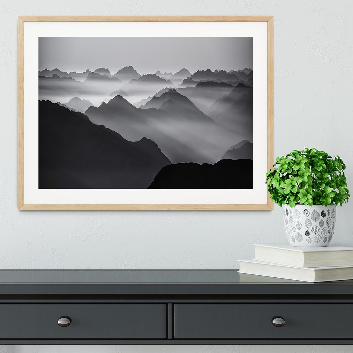 Mountain Layers Framed Print - Canvas Art Rocks - 3