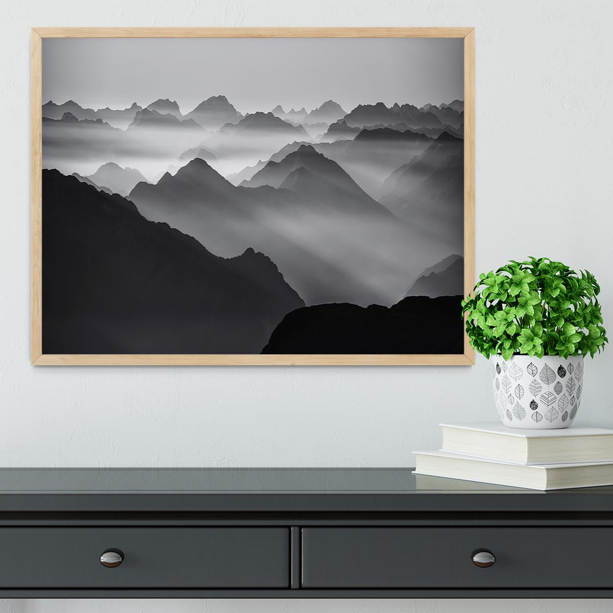 Mountain Layers Framed Print - Canvas Art Rocks - 4