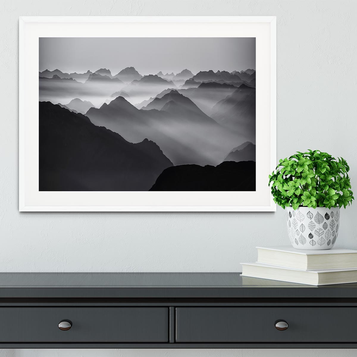 Mountain Layers Framed Print - Canvas Art Rocks - 5