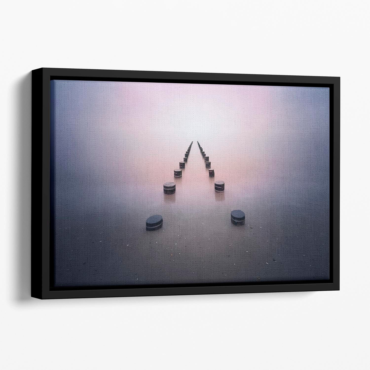 Alone In The Silence Floating Framed Canvas - Canvas Art Rocks - 1