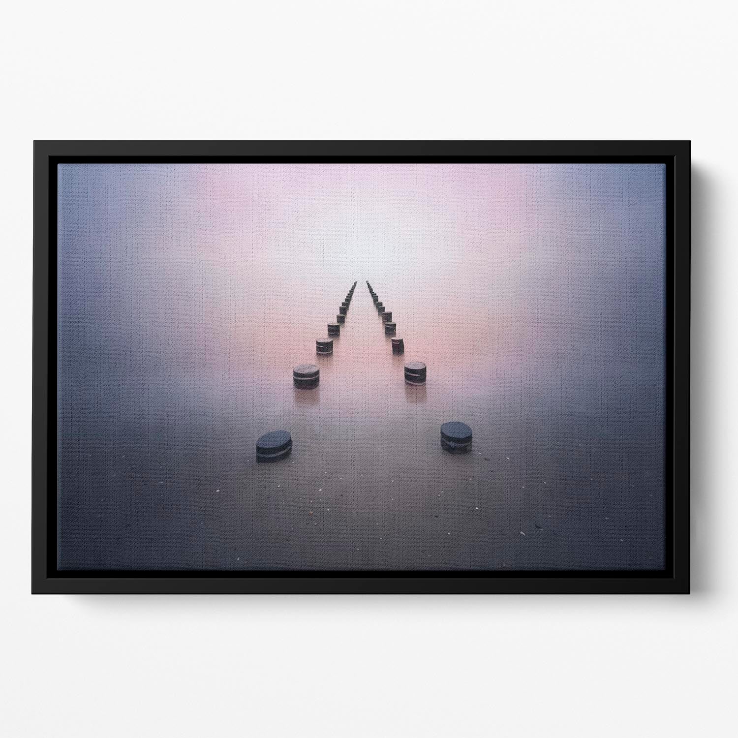 Alone In The Silence Floating Framed Canvas - Canvas Art Rocks - 2