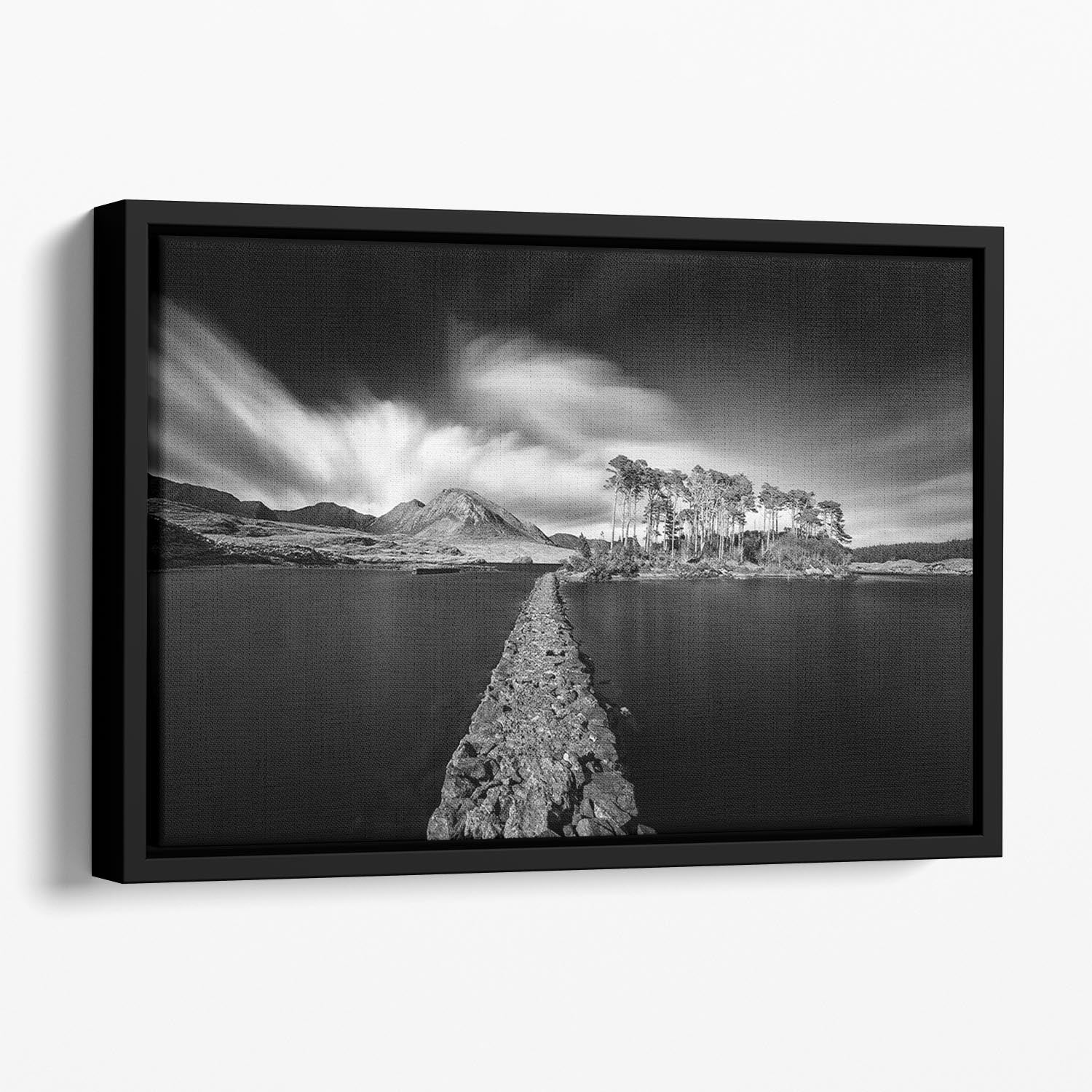 Path To Paradise Floating Framed Canvas - Canvas Art Rocks - 1