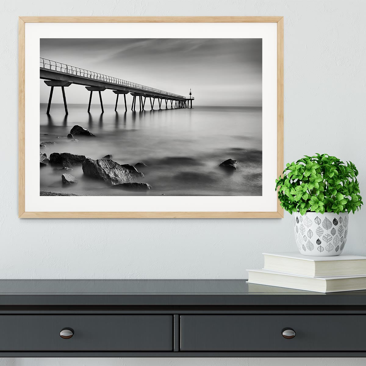 Pont Del Petroli Framed Print - Canvas Art Rocks - 3