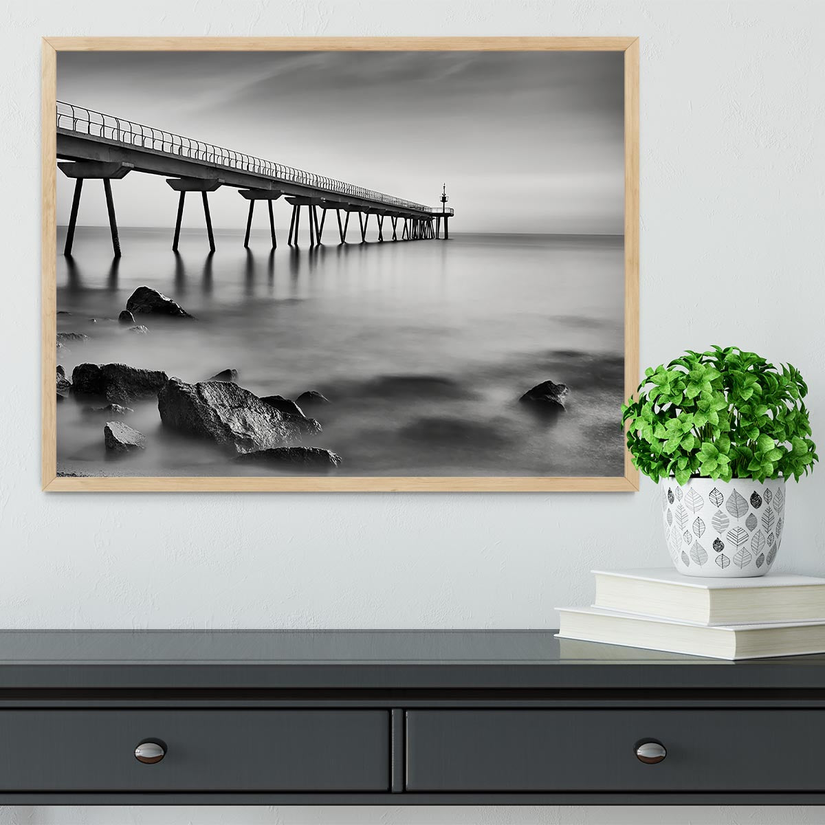 Pont Del Petroli Framed Print - Canvas Art Rocks - 4